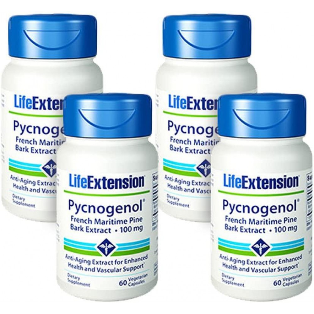 Life Extension Pycnogenol 100mg 60 Vegetarian Capsules