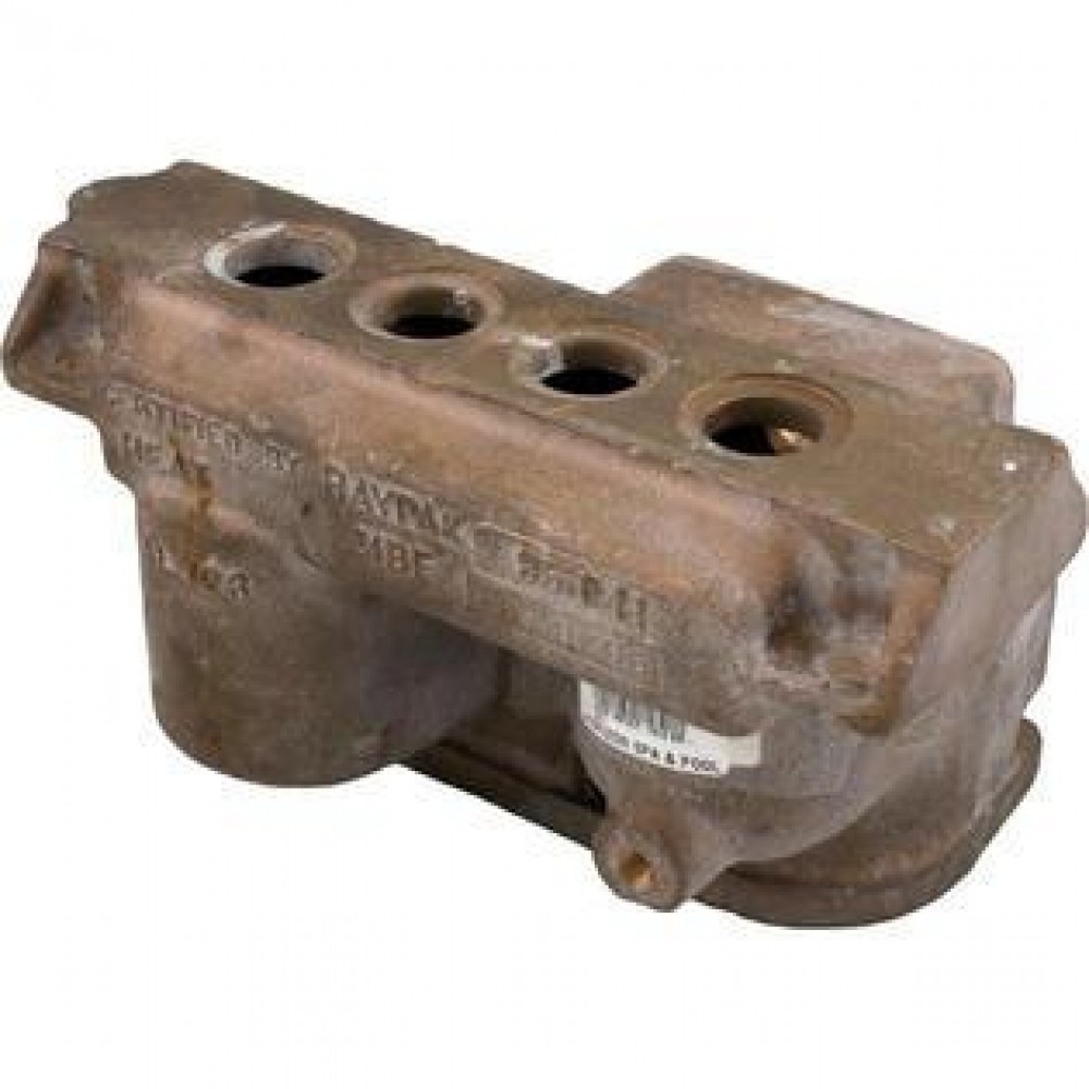 Raypak Inlet/Outlet Header, Raypak 105A, Cast Iron Raypak Inlet/Outlet Header, Raypak 105A, Cast Iron