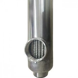 WiseWater Pool Heat Exchanger 1200k Btu Stainless Steel 316L Opposite Ports 2 1/2