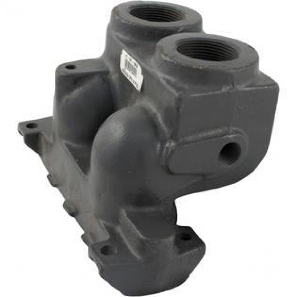 Raypak Inlet/Outlet Header, Raypak 105A, Bronze Raypak Inlet/Outlet Header, Raypak 105A, Bronze