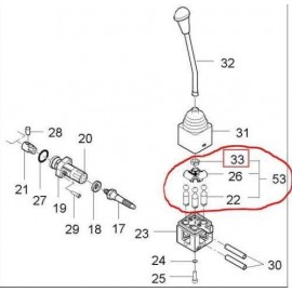 Replace KIOTI 26001-0090 Loader Joystick Valve Selector Assy - DK35 40 45 50 55 Replace KIOTI 26001-0090 Loader Joystick Valve Selector Assy - DK35 40 45 50 55