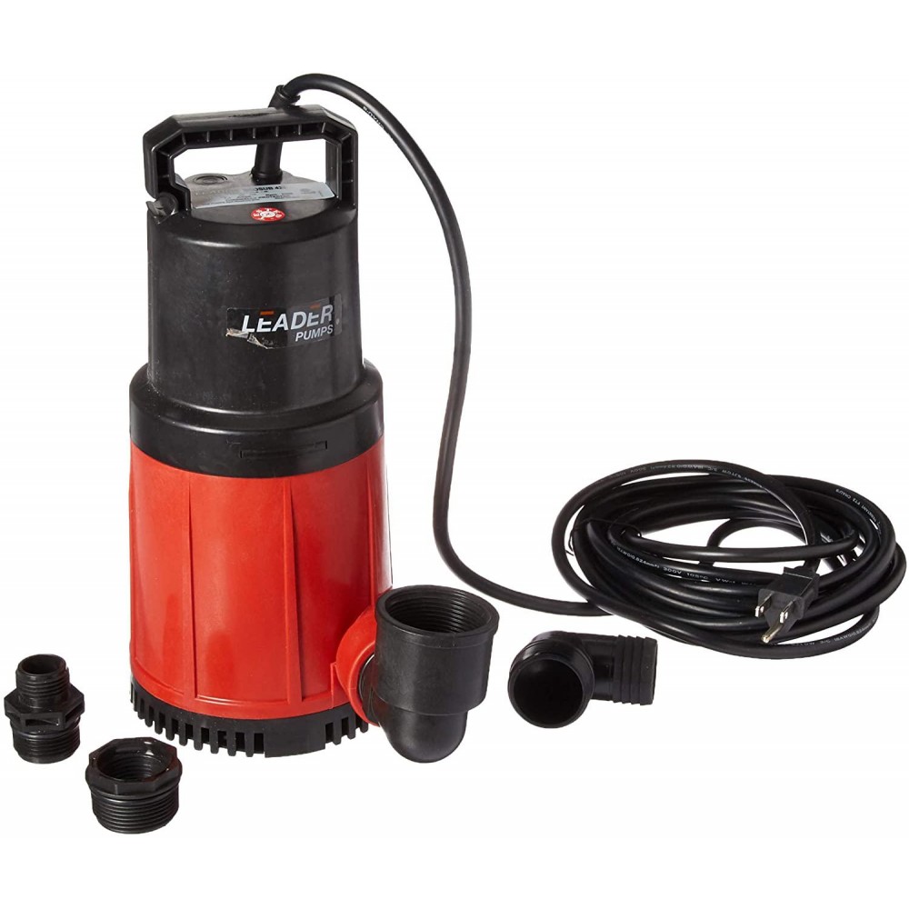 Leader Pumps 727998 Ecosub 420 Submersible Pump 1/2 HP 3960 GPH, CSA Listed, Red Leader Pumps 727998 Ecosub 420 Submersible Pump 1/2 HP 3960 GPH, CSA Listed, Red