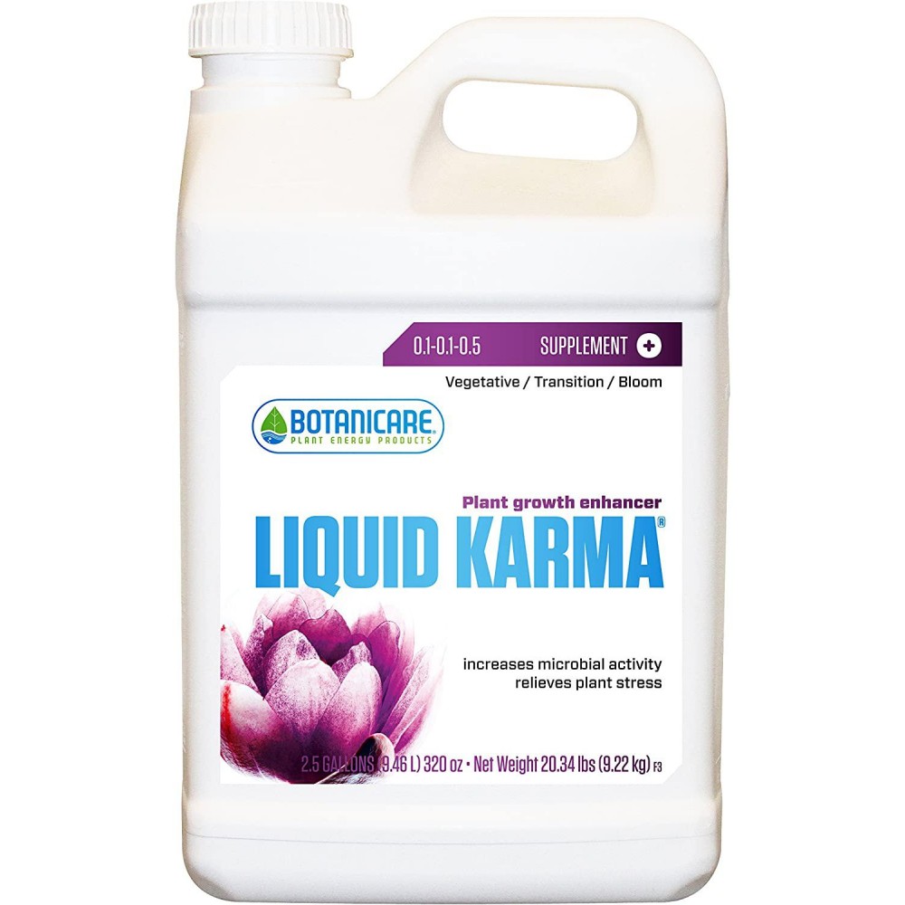Botanicare BC32304 Karma Plant Growth Enhancer Supplement, 2.5-Gallon, White Botanicare BC32304 Karma Plant Growth Enhancer Supplement, 2.5-Gallon, White