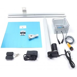 DYRABREST Chicken Coop Door Automatic Opener Kit 12V Safety Sensor Timer Operated Rainproof Outdoor with Timer Controller for Chicken Coops and Ducks