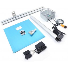 DYRABREST Chicken Coop Door Automatic Opener Kit 12V Safety Sensor Timer Operated Rainproof Outdoor with Timer Controller for Chicken Coops and Ducks