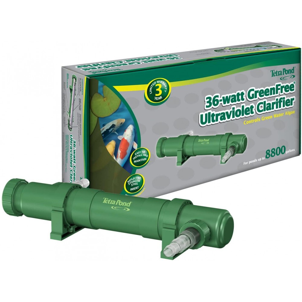 TetraPond UVC-36 GreenFree UV Clarifiers, Up To 8800 Gallons, 36-Watt TetraPond UVC-36 GreenFree UV Clarifiers, Up To 8800 Gallons, 36-Watt