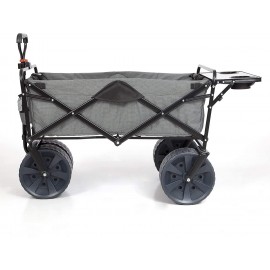 Mac Sports Collapsible Heavy Duty All Terrain Utility Wagon w/Table, Gray