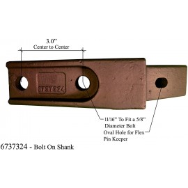 8-6737322, Fits Bobcat Skid Steer Tooth/Shank/Hardware Assembly- 6737322Y 8-6737322, Fits Bobcat Skid Steer Tooth/Shank/Hardware Assembly- 6737322Y