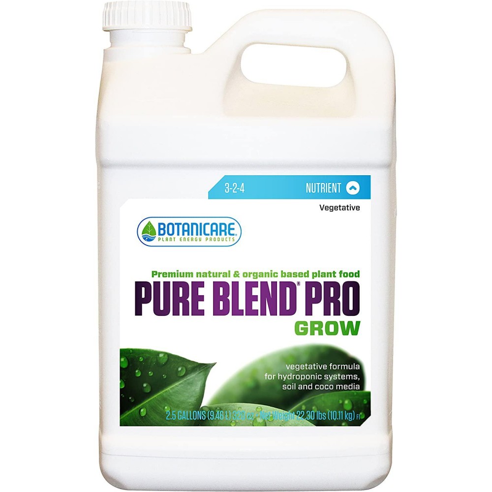 Botanicare BCPBPG2.5 Pure Blend Pro Soil Growing Nutrient, 2.5-Gallon Botanicare BCPBPG2.5 Pure Blend Pro Soil Growing Nutrient, 2.5-Gallon
