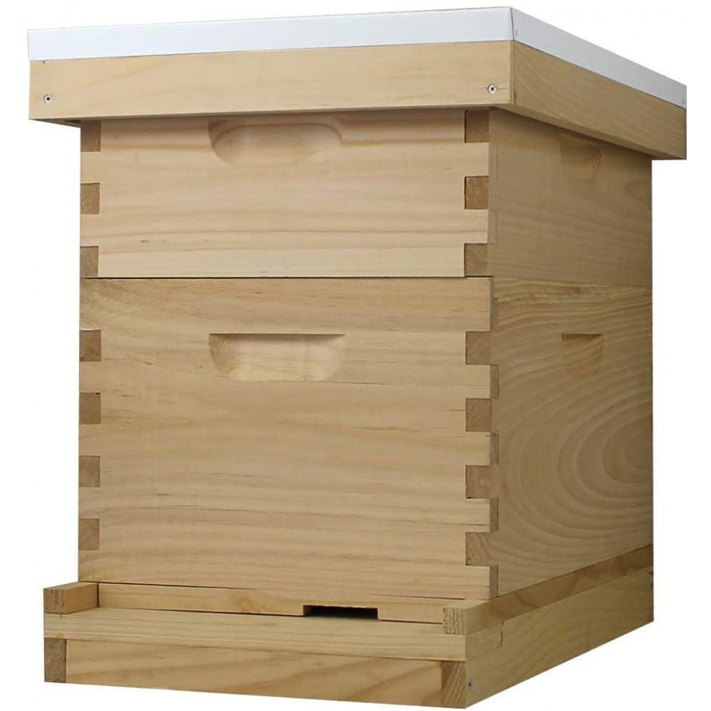 Amish Made in USA Complete 8 Frame Langstroth Beehive - The Beginner (1 Deep, 1 Medium) Amish Made in USA Complete 8 Frame Langstroth Beehive - The Beginner (1 Deep, 1 Medium)