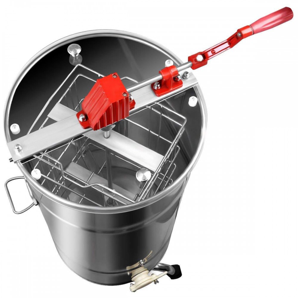 ReunionG Honey Extractor 2 Frame Stainless Steel Large Beekeeping Equipment ReunionG Honey Extractor 2 Frame Stainless Steel Large Beekeeping Equipment