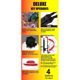 Solo 425-Deluxe 4-Gallon Professional Piston Backpack Sprayer with Deluxe Padded Straps Solo 425-Deluxe 4-Gallon Professional Piston Backpack Sprayer with Deluxe Padded Straps