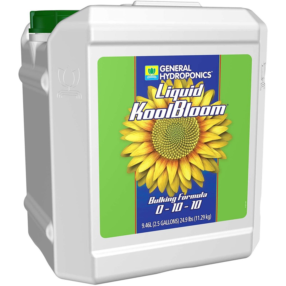 General Hydroponics HGC732539 Liquid KoolBloom 0-10-10, Promotes Intense Flowering, Helps Facilitate Bulking & Ripening in Annuals Use in Hydroponics, Soil, Coco Coir-Concentrate, 2.5-Gallon, natural