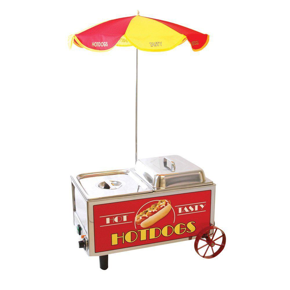 Benchmark 60072 Mini Cart Hotdog Steamer, 120V, 1200W, 10A Benchmark 60072 Mini Cart Hotdog Steamer, 120V, 1200W, 10A