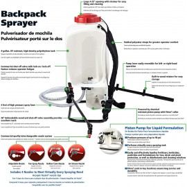 Solo 425 4-Gallon Professional Piston Backpack Sprayer, Wide Pressure Range up to 90 psi Solo 425 4-Gallon Professional Piston Backpack Sprayer, Wide Pressure Range up to 90 psi