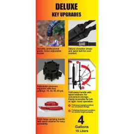 Solo 425 4-Gallon Professional Piston Backpack Sprayer, Wide Pressure Range up to 90 psi Solo 425 4-Gallon Professional Piston Backpack Sprayer, Wide Pressure Range up to 90 psi