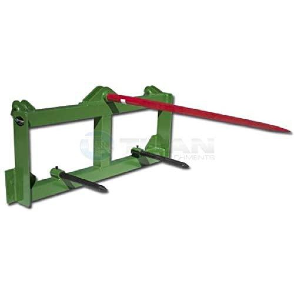 Titan Tractor Hay Spear Attachment Fits John Deere 3000 lb Capacity Front Loader Titan Tractor Hay Spear Attachment Fits John Deere 3000 lb Capacity Front Loader