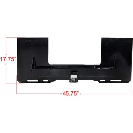 Titan Skidsteer Trailer Receiver Mount Plate Hitch Bobcat Case Skid Steer Titan Skidsteer Trailer Receiver Mount Plate Hitch Bobcat Case Skid Steer