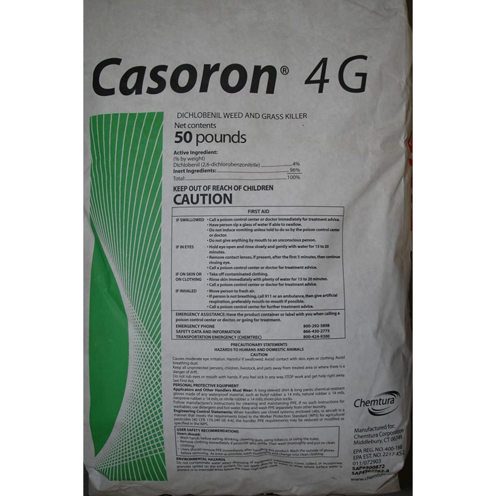 Casoron 4G (50 Pound bag) Mulch Bed Weed Inhibitor Casoron 4G (50 Pound bag) Mulch Bed Weed Inhibitor