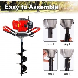 Pumplus Gas Powered 52CC Post Hole Digger 6 Pumplus Gas Powered 52CC Post Hole Digger 6