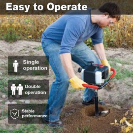 Pumplus Gas Powered 52CC Post Hole Digger 6 Pumplus Gas Powered 52CC Post Hole Digger 6
