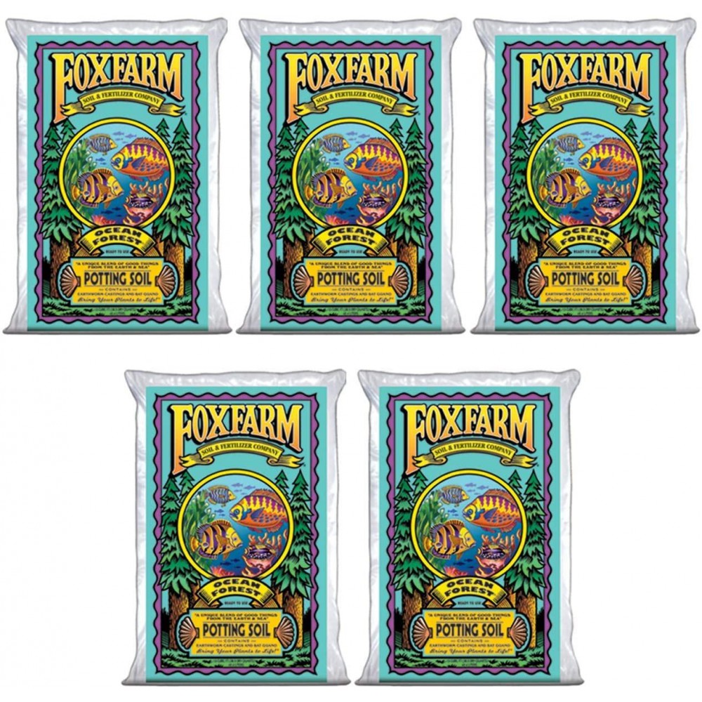 FoxFarm FX14000 Ocean Forest Organic Plant Garden Potting Soil Mix 1.5 cu ft, 40 Pounds (5 Pack) FoxFarm FX14000 Ocean Forest Organic Plant Garden Potting Soil Mix 1.5 cu ft, 40 Pounds (5 Pack)