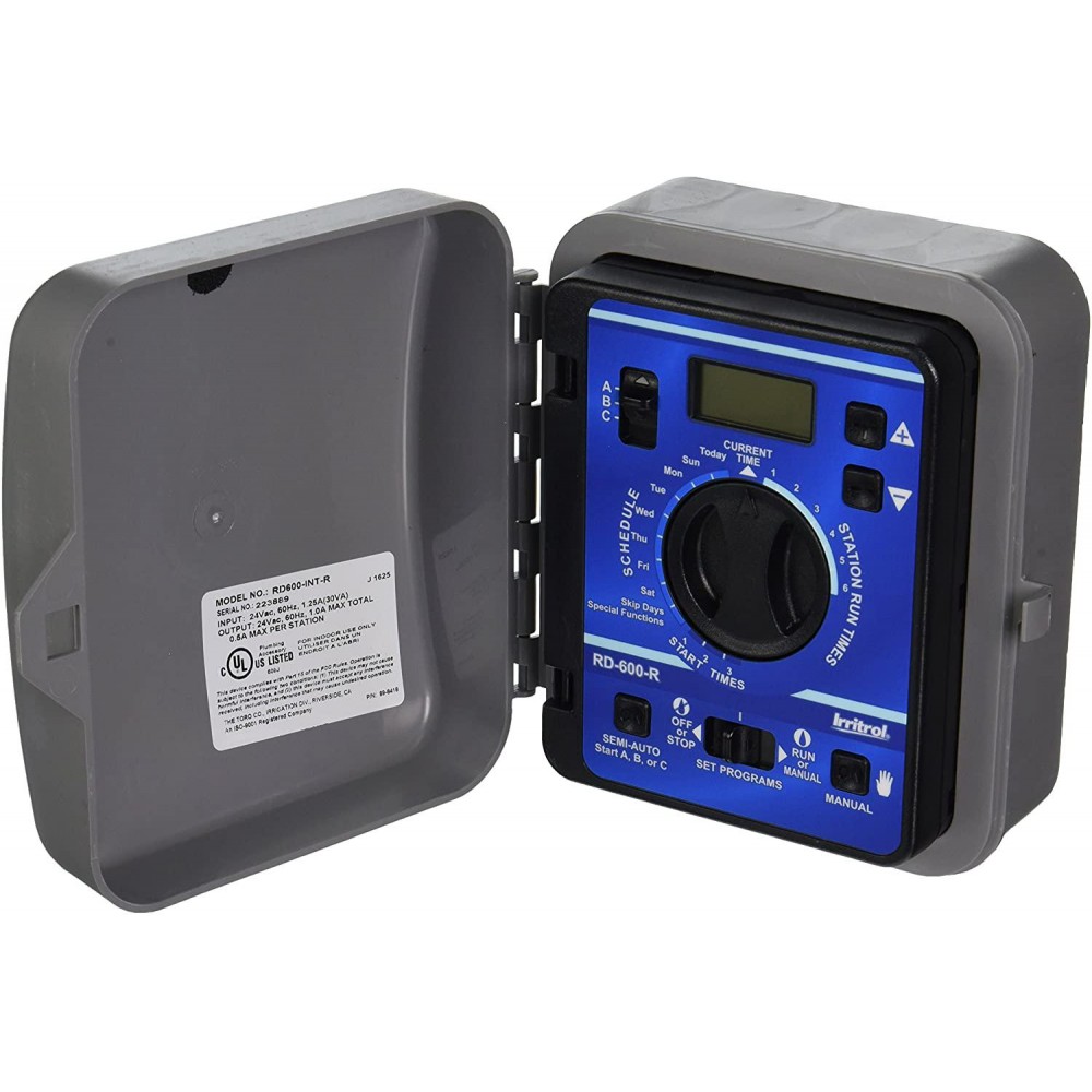 Irritrol Rain Dial RD600INTR 6 Station Indoor Irrigation