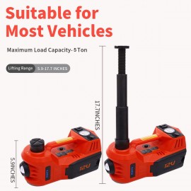STANDTALL Electric Car Jack 5 Ton 12V Hydraulic Car Jack LED Light Portable Car Repair Tool Kit STANDTALL Electric Car Jack 5 Ton 12V Hydraulic Car Jack LED Light Portable Car Repair Tool Kit