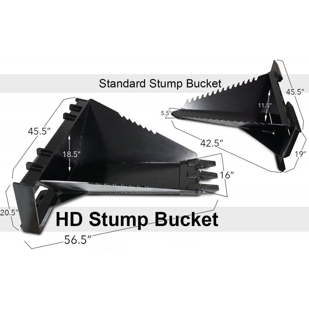 Titan Stump Bucket Tree Spade Scoop Digger Skid Steer Bobcat