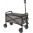Basics Garden Tool Collection - Collapsible Folding Outdoor Garden Utility Wagon with Cover Bag, Grey