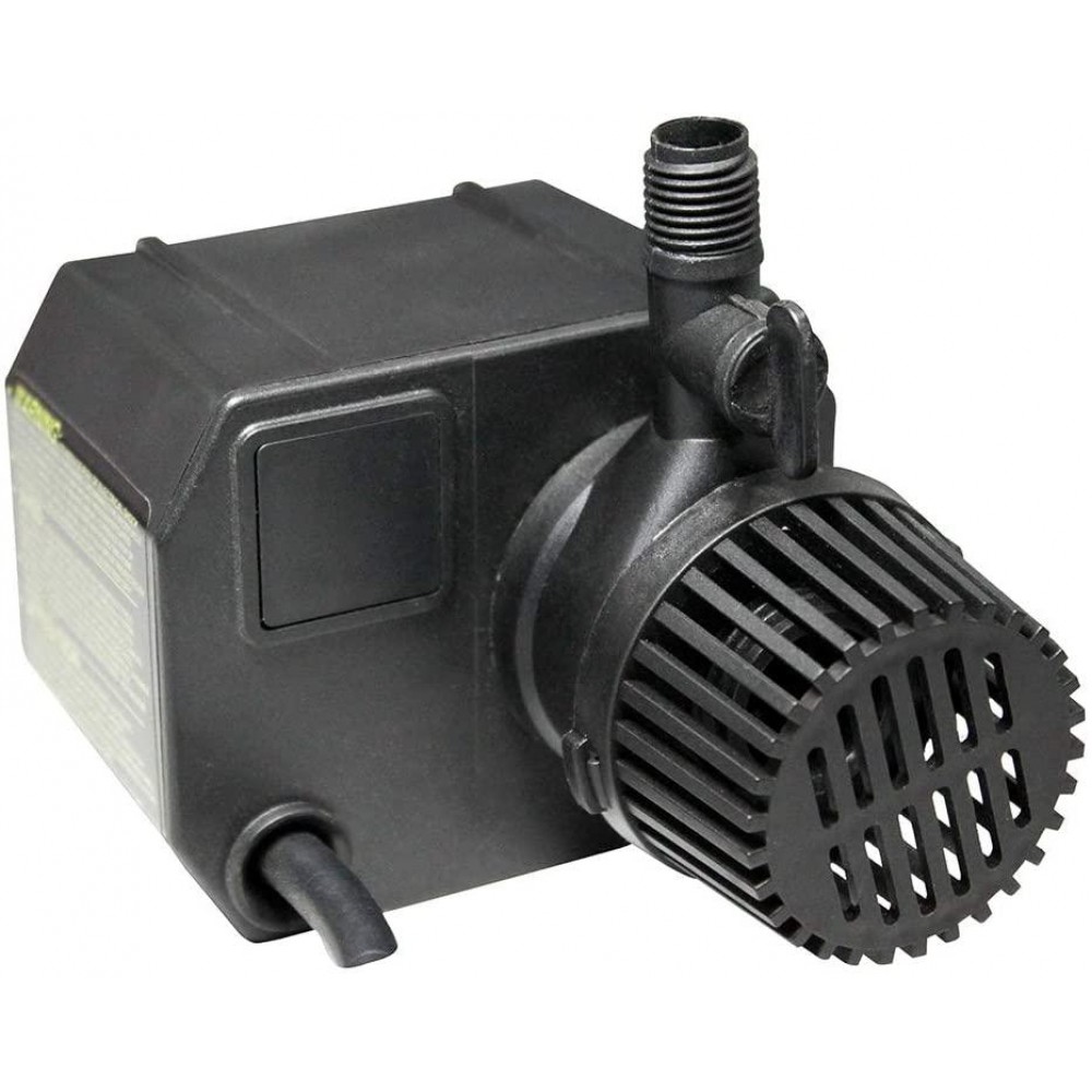 Beckett Corporation 250 GPH Submersible Pond Pump - Water Pump for Small Ponds, Fountains, Fish Tanks, and Aquariums - 7.1' Max Fountain Height, Black