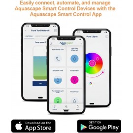 Aquascape 45010 AquaSurge PRO 4000-8000 GPH Water Pump Asynchronous, Smart Control App Ready, Black