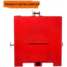 YINTATECH Ballast Box 3 Point Category 1 Tractor and Loader Hitches Attachment YINTATECH Ballast Box 3 Point Category 1 Tractor and Loader Hitches Attachment