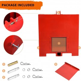 YINTATECH Ballast Box 3 Point Category 1 Tractor and Loader Hitches Attachment YINTATECH Ballast Box 3 Point Category 1 Tractor and Loader Hitches Attachment
