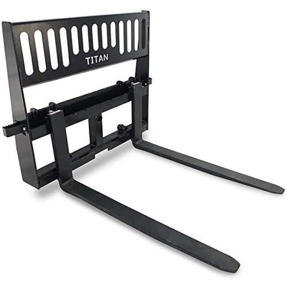 Titan Pallet Fork Attachment for Tractors and Skid Steers, Universal HD 48” Titan Pallet Fork Attachment for Tractors and Skid Steers, Universal HD 48”