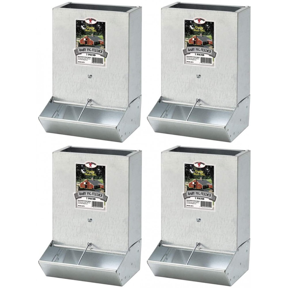 Little Giant BPF2 Mountable 2 Hole Baby Piglet Trough Feeder, 7 Pound (4 Pack) Little Giant BPF2 Mountable 2 Hole Baby Piglet Trough Feeder, 7 Pound (4 Pack)