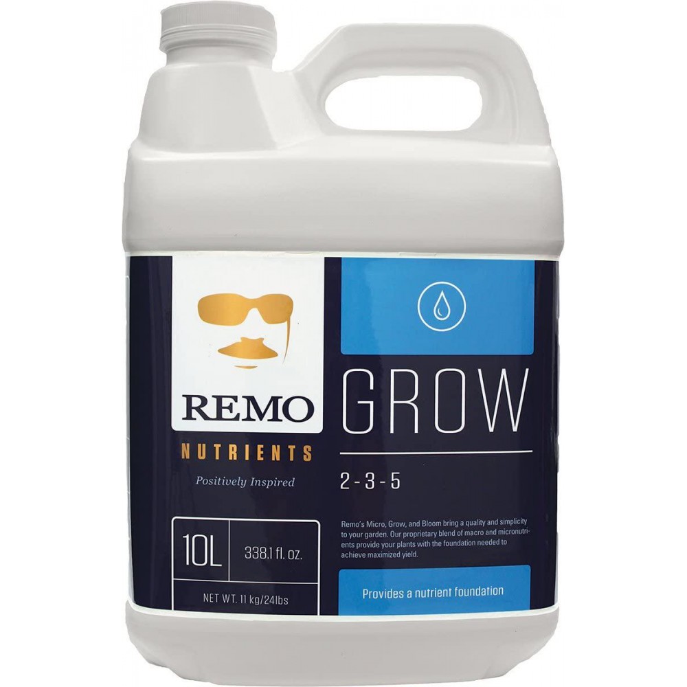 Remo Nutrients RN71230 Remo's Grow 10L Nutrient, White Remo Nutrients RN71230 Remo's Grow 10L Nutrient, White