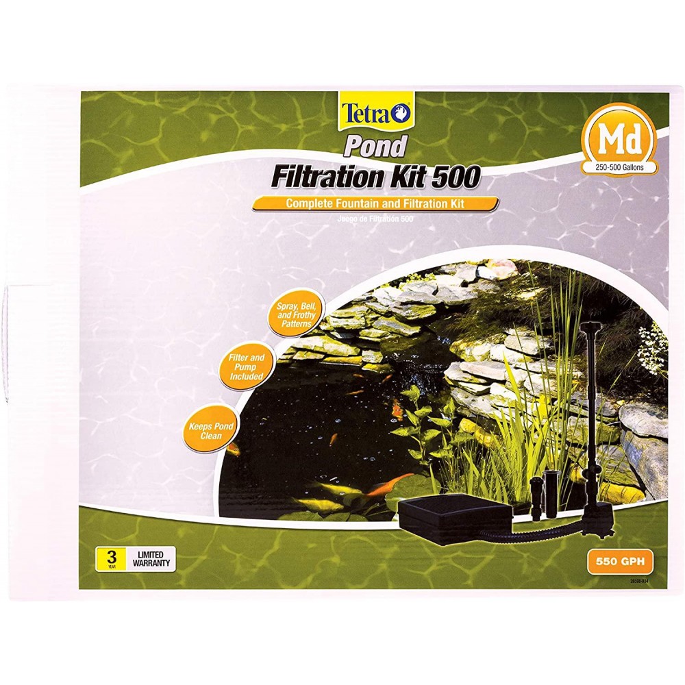 TetraPond Filtration Fountain Kit, Includes 3 Fountain Attachments TetraPond Filtration Fountain Kit, Includes 3 Fountain Attachments