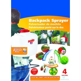 Solo 475-B Diaphragm Pump Backpack Sprayer, 4-Gallon, Bleach Resistant Pump Assembly Solo 475-B Diaphragm Pump Backpack Sprayer, 4-Gallon, Bleach Resistant Pump Assembly