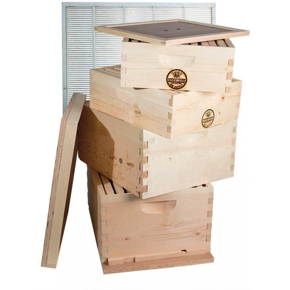 GoodLand Bee Supply GL-2B2SK Beekeeping Double Deep Box Beehive Kit GoodLand Bee Supply GL-2B2SK Beekeeping Double Deep Box Beehive Kit
