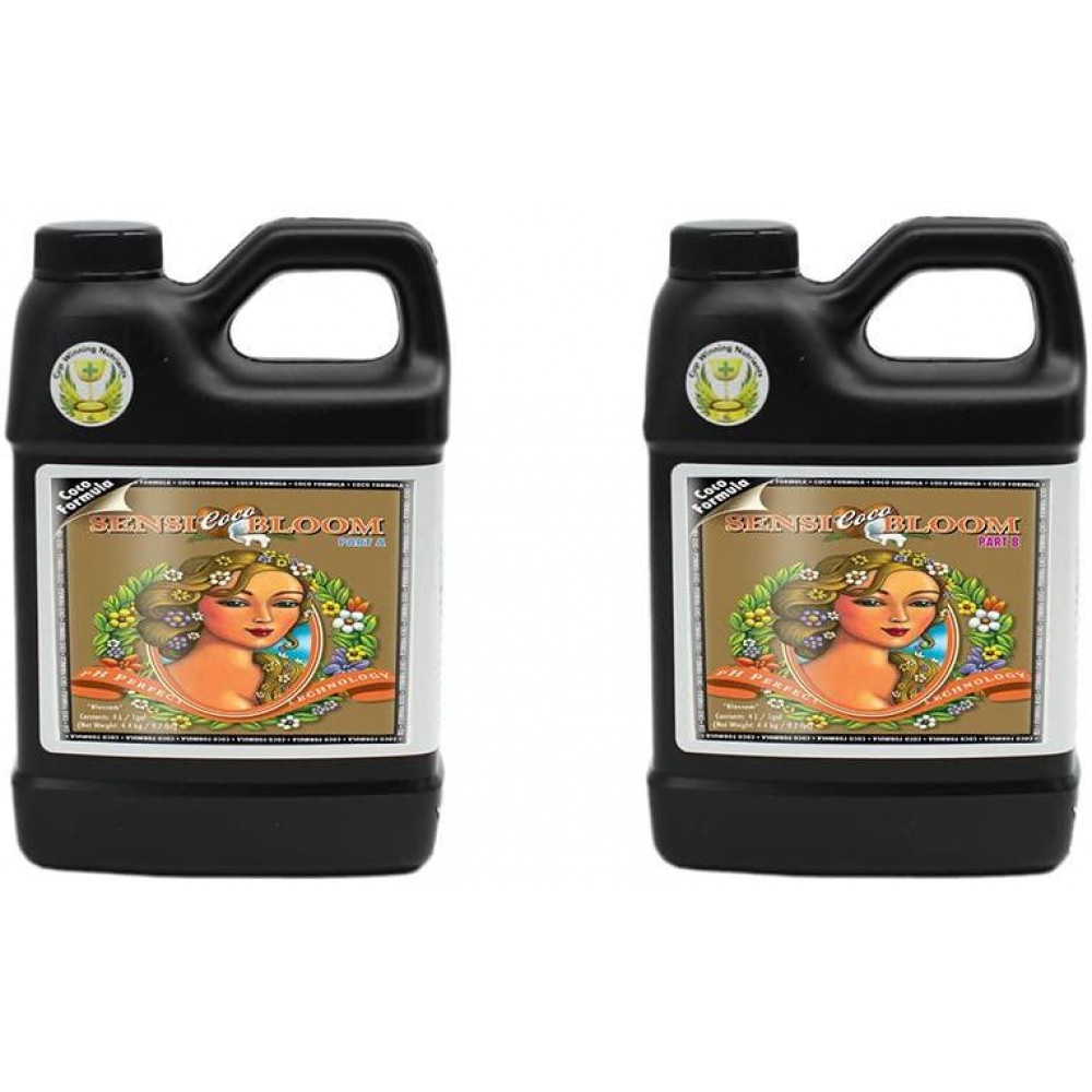 Advanced Nutrients 8560-15AB pH Perfect Sensi Bloom Coco Part A+B, 4 Liter, Brown/A Advanced Nutrients 8560-15AB pH Perfect Sensi Bloom Coco Part A+B, 4 Liter, Brown/A